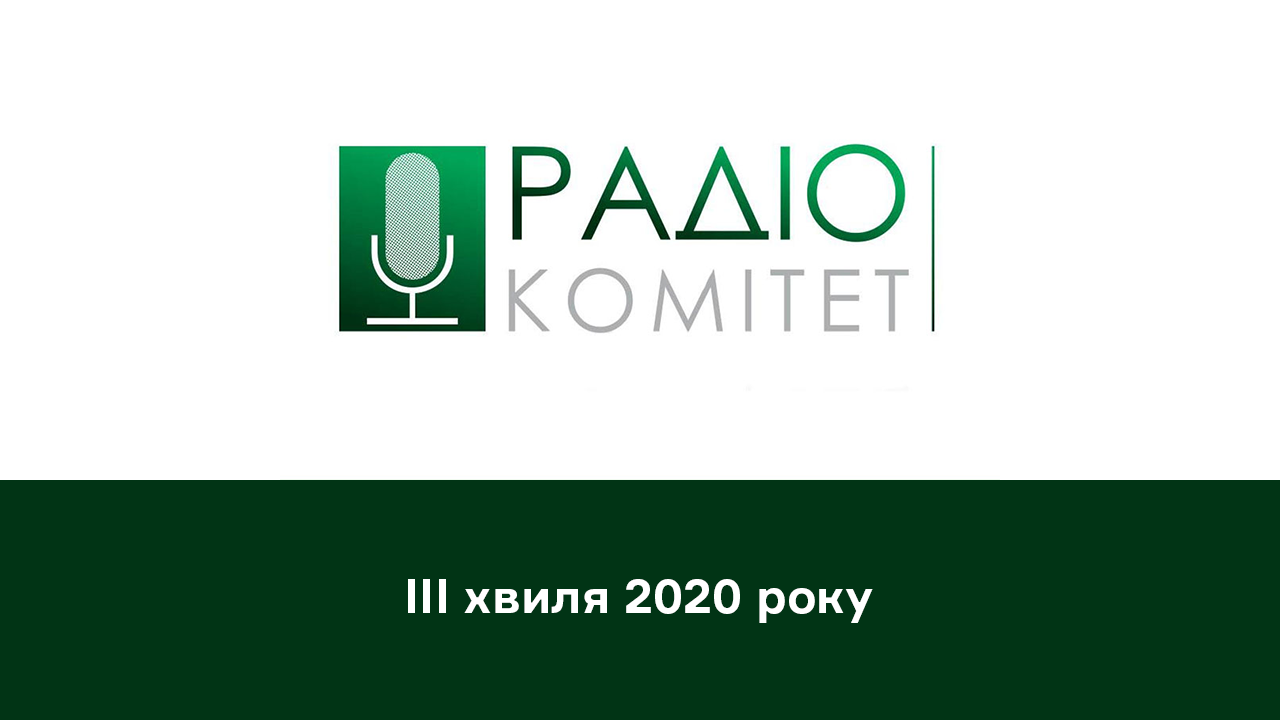 Дані радіослухання в Україні: третя хвиля дослідження 2020 року.